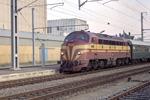 Lok 1604 am 20.04.1991 mit Zug 1739 in Mersch